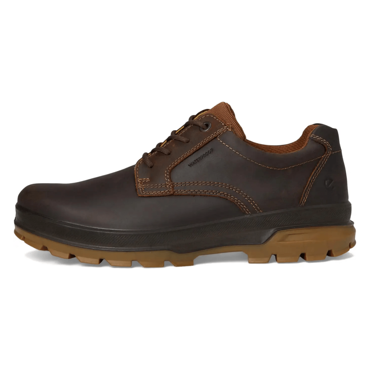 Ecco Men's Rugged Track Plain Toe Brown Leather Waterproof - 9033815 - Tip Top Shoes of New York