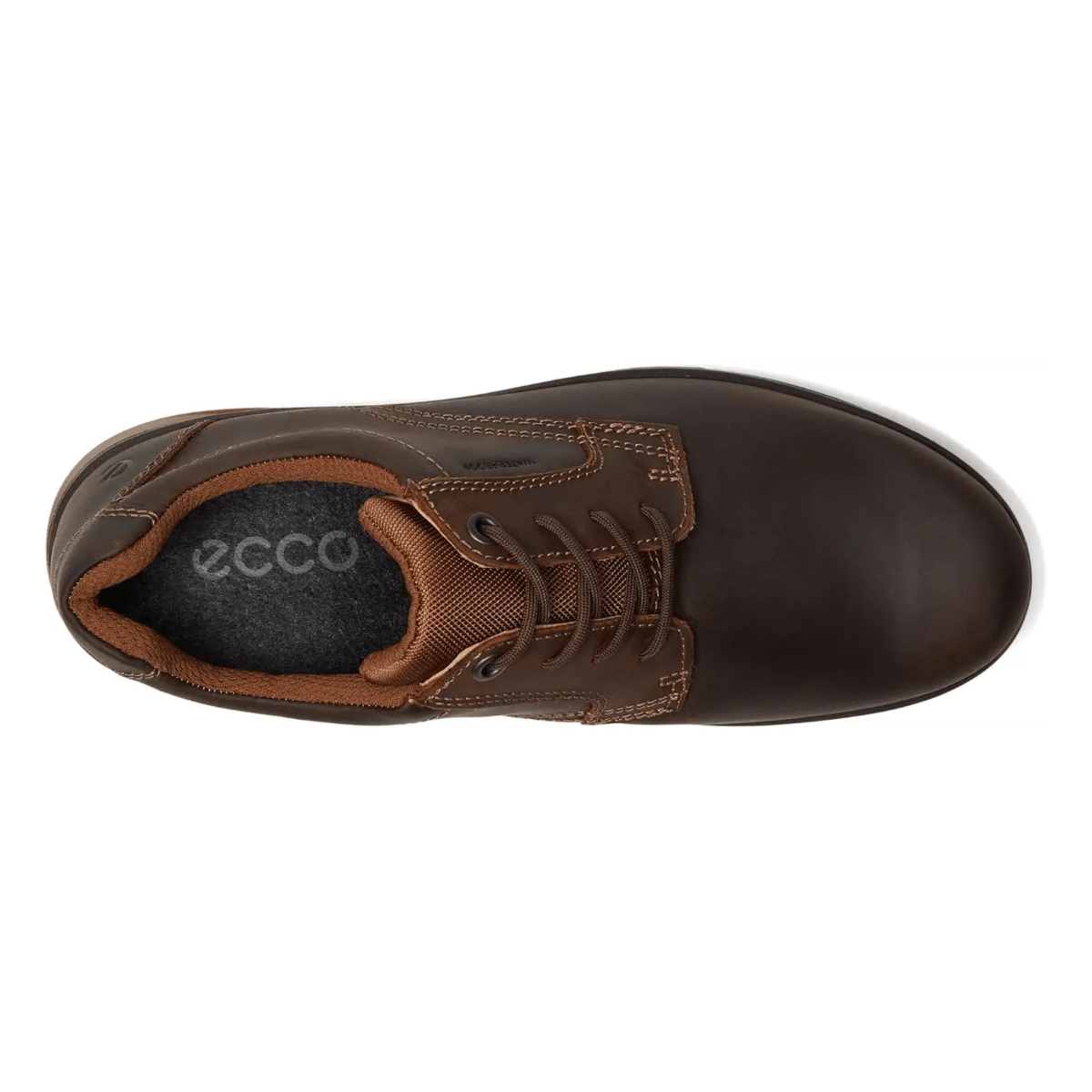 Ecco Men's Rugged Track Plain Toe Brown Leather Waterproof - 9033815 - Tip Top Shoes of New York