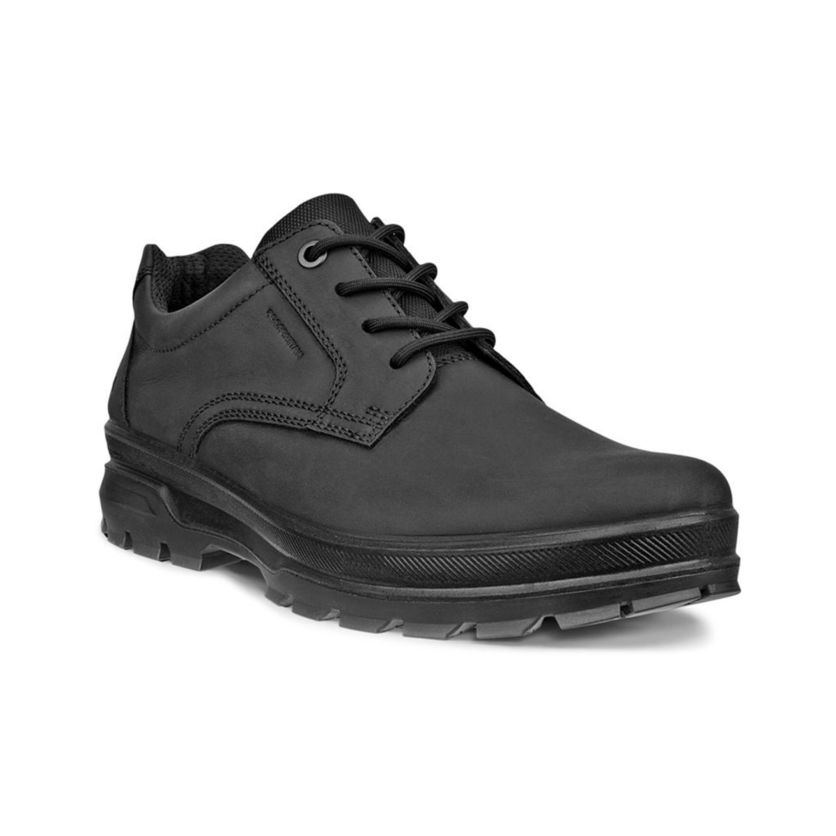 Ecco Men's Rugged Track Plain Toe Low Black Leather Waterproof - 9026524 - Tip Top Shoes of New York