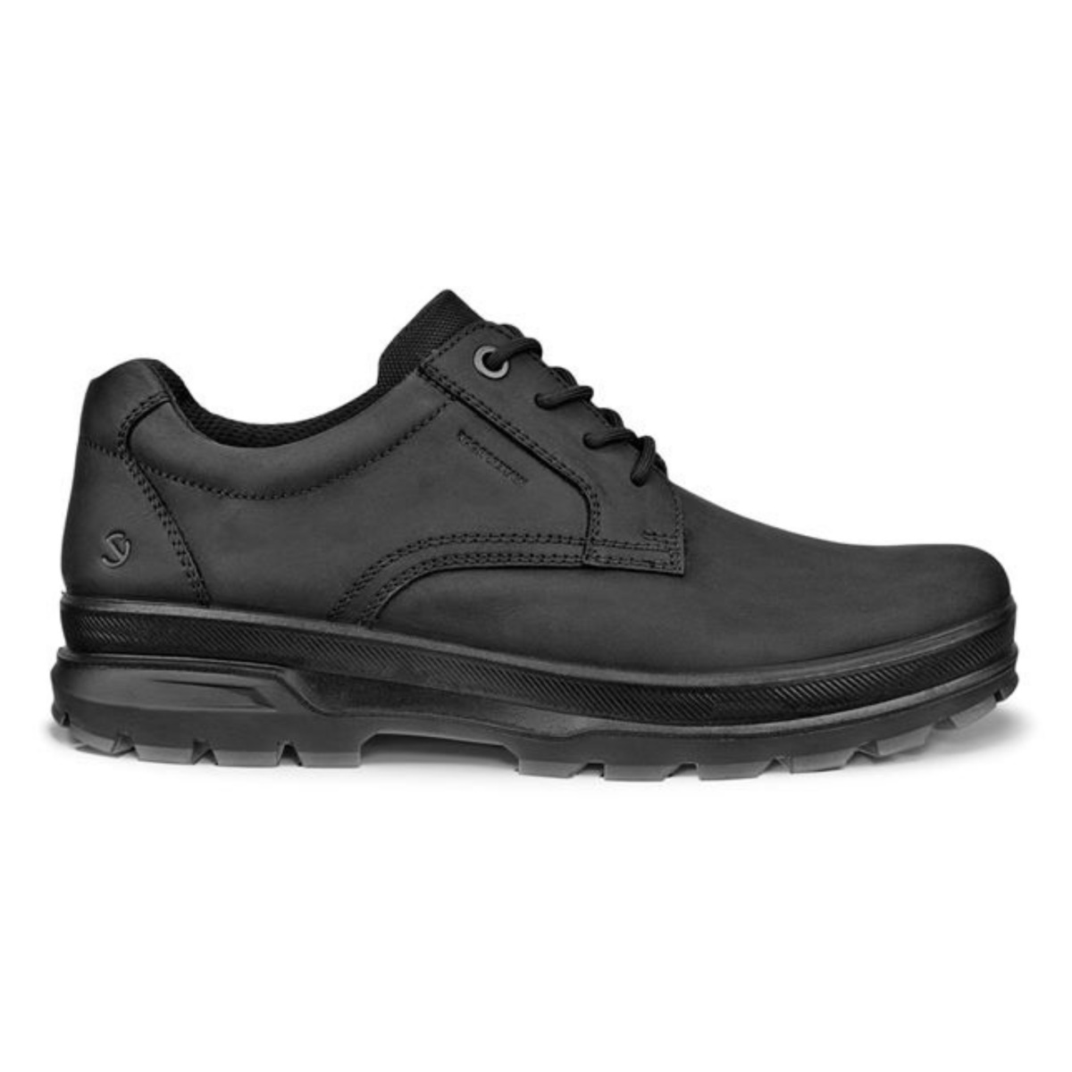 Ecco Men's Rugged Track Plain Toe Low Black Leather Waterproof - 9026524 - Tip Top Shoes of New York