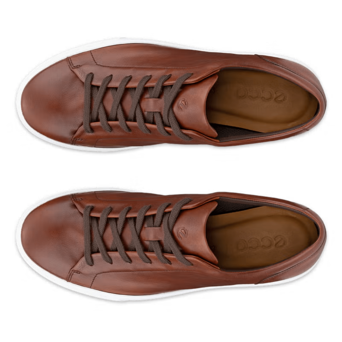 Ecco Men's Soft 10 Sneaker Cognac Leather - 9033654 - Tip Top Shoes of New York