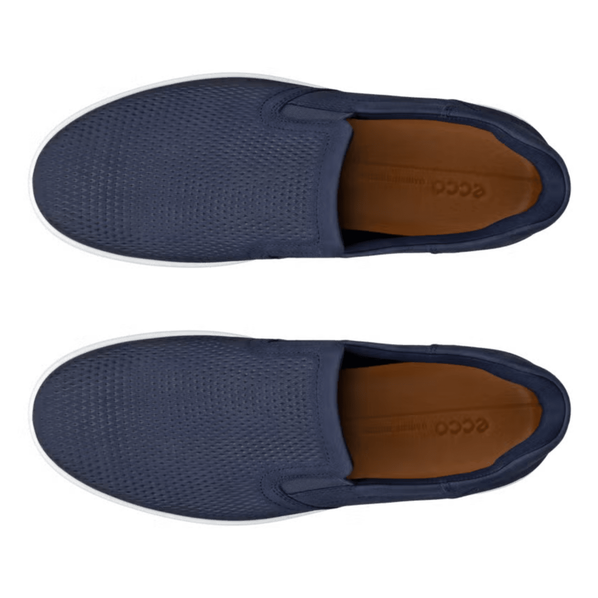 Ecco Men's Soft 7 Slip - On Marine Nubuck - 9029934 - Tip Top Shoes of New York