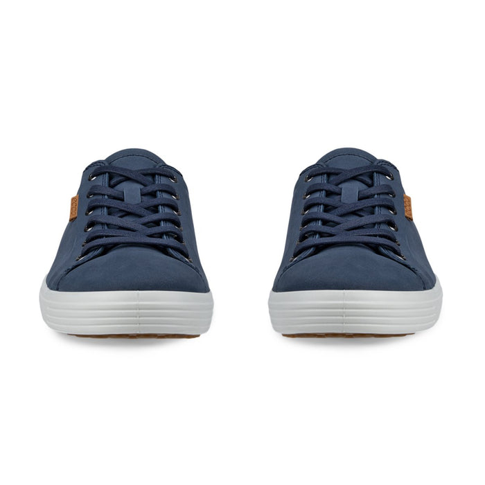 Ecco Men's Soft Sneaker Marine/Lion Nubuck — Tip Top Shoes of