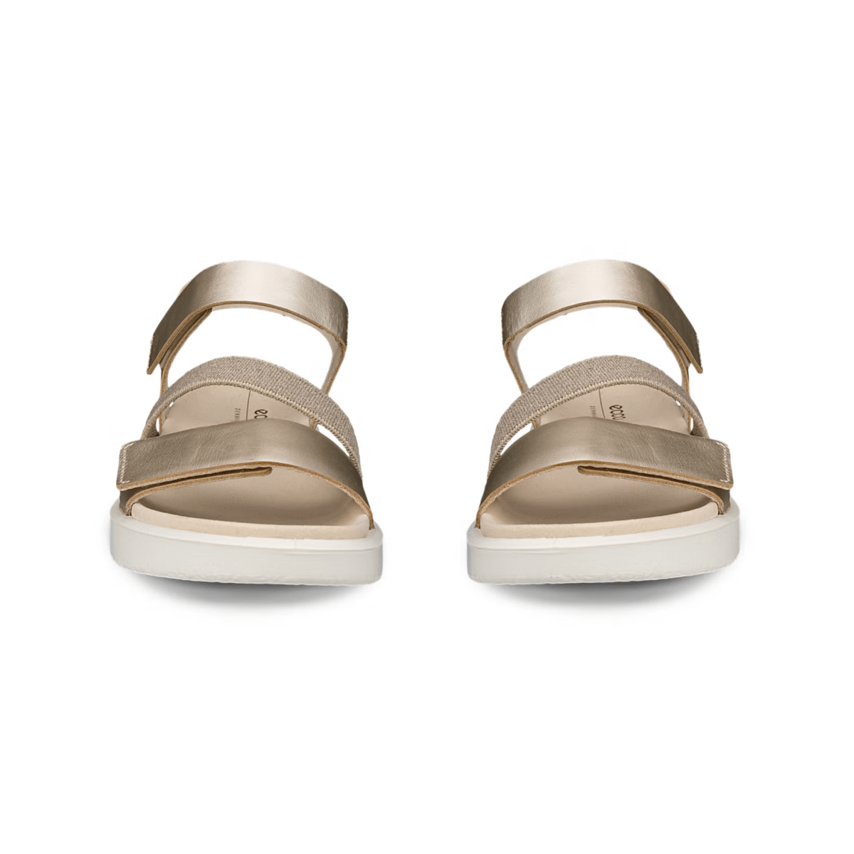 Ecco Women's Flowt 2 - Strap Pure White/Gold - 9022436 - Tip Top Shoes of New York