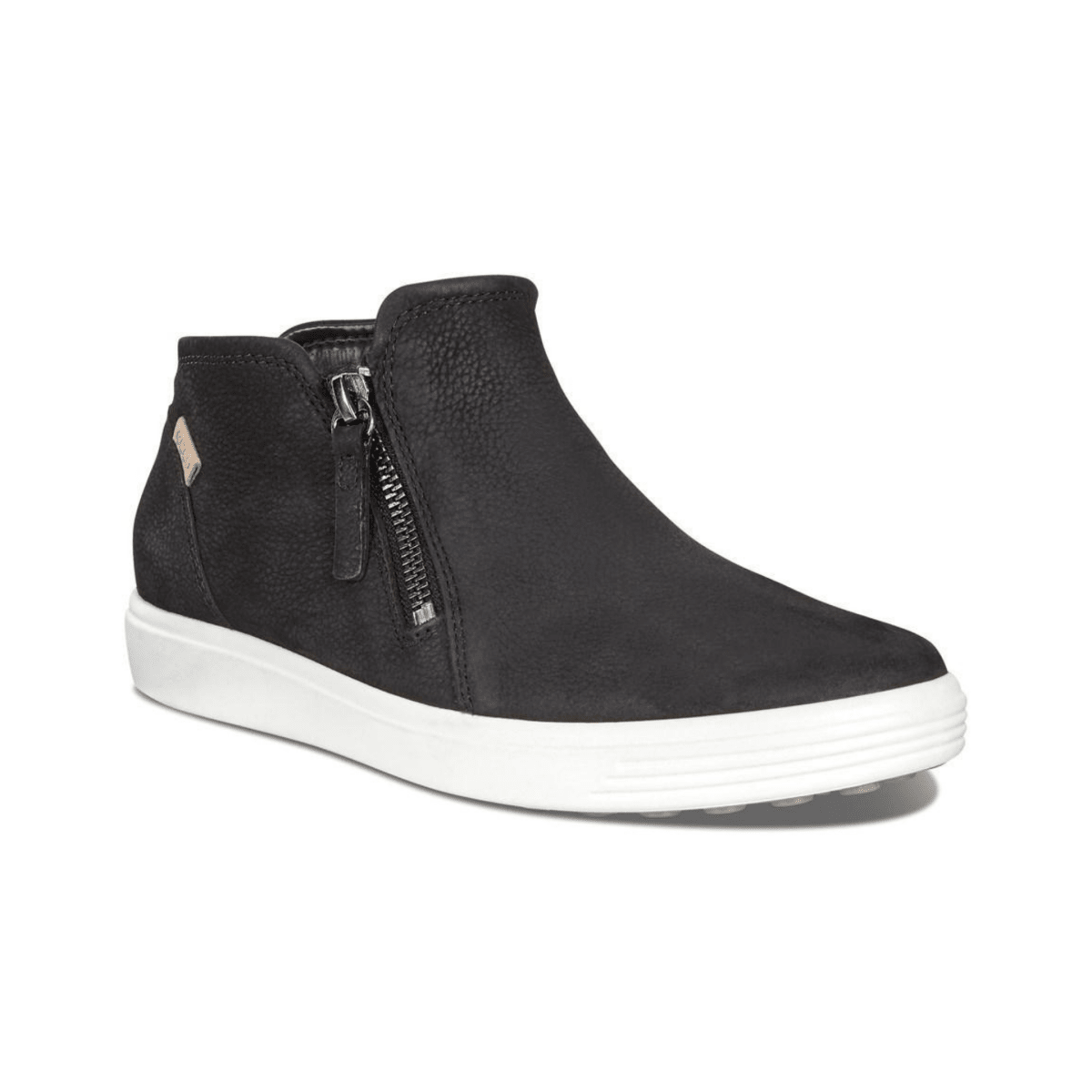 Ecco Women's Soft 7 Low Bootie Black Nubuck - 343585 - Tip Top Shoes of New York