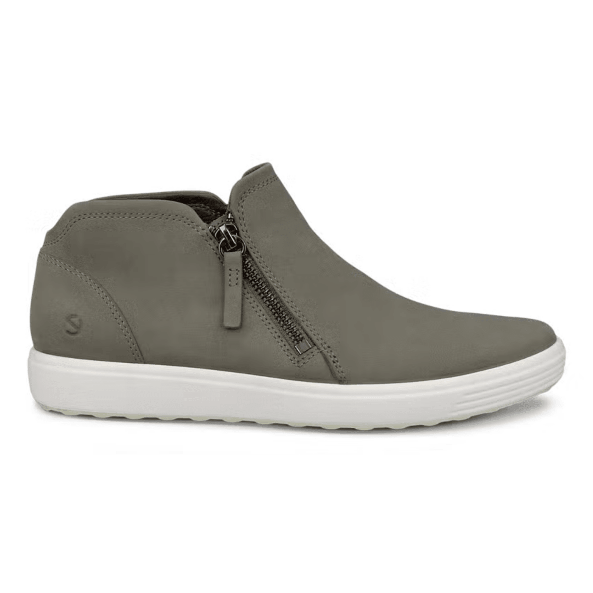 Ecco Women's Soft 7 Low Bootie Smokey Olive Nubuck - 9029866 - Tip Top Shoes of New York