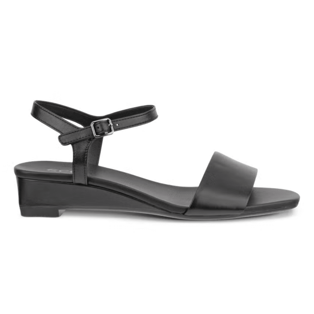 Ecco Women's Soft Astrid Strap Black Leather - 9029899 - Tip Top Shoes of New York