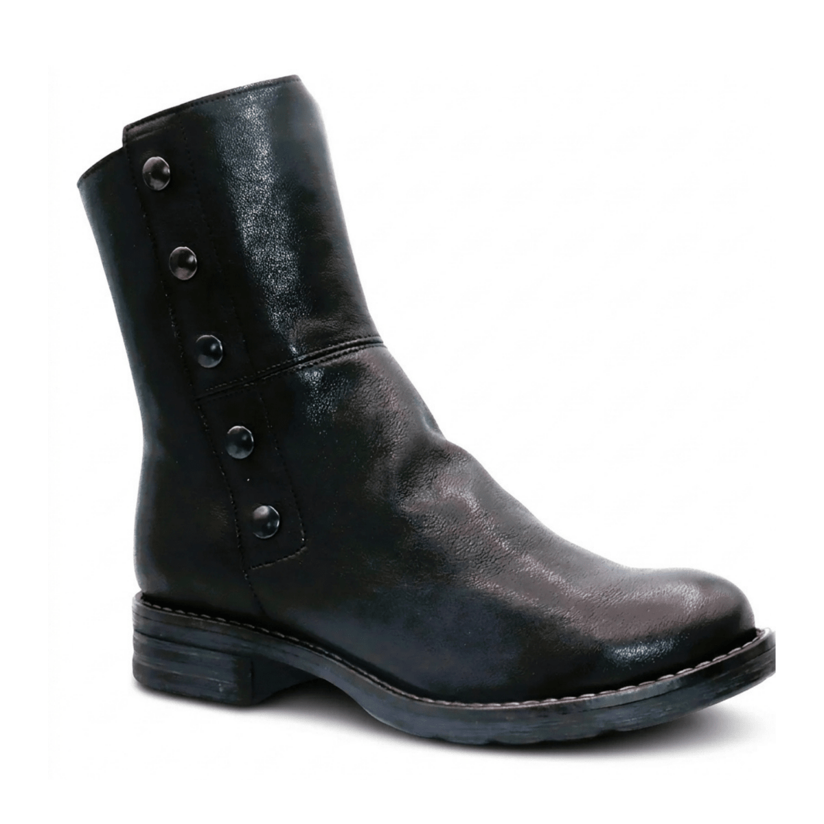 Eric Michael Woman's Candace Black Leather - 9036086 - Tip Top Shoes of New York