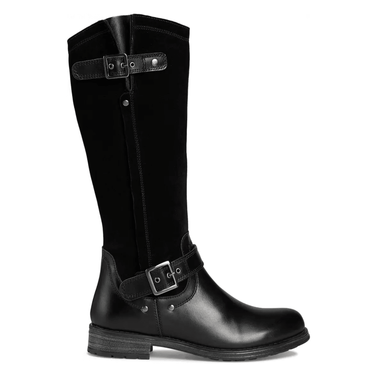 Eric Michael Woman's Helena Black Leather - 9036102 - Tip Top Shoes of New York