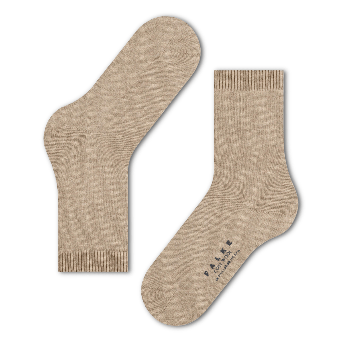 Falke Women's Cosy Wool Socks Beige Melange - 11020980 - Tip Top Shoes of New York