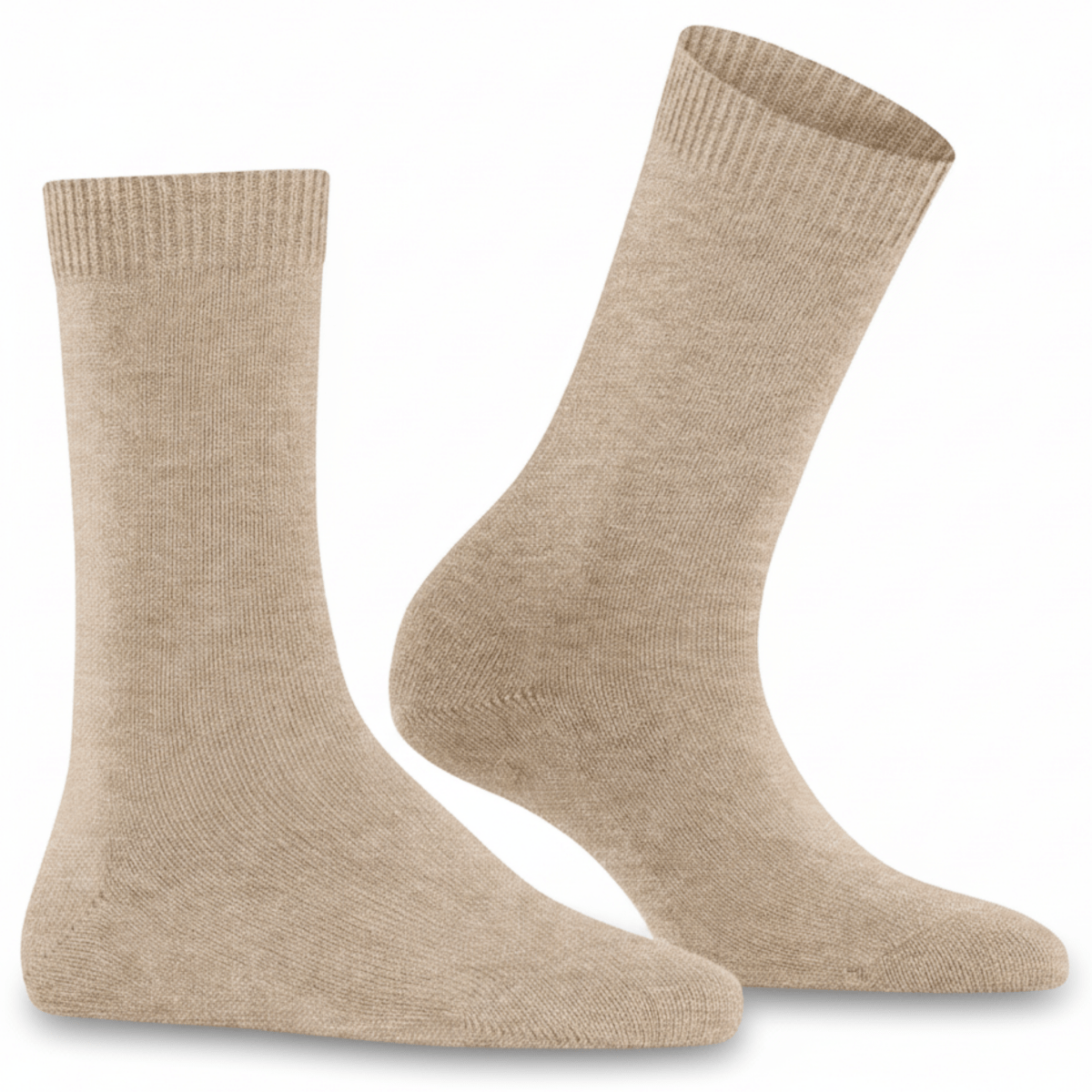 Falke Women's Cosy Wool Socks Beige Melange - 11020980 - Tip Top Shoes of New York