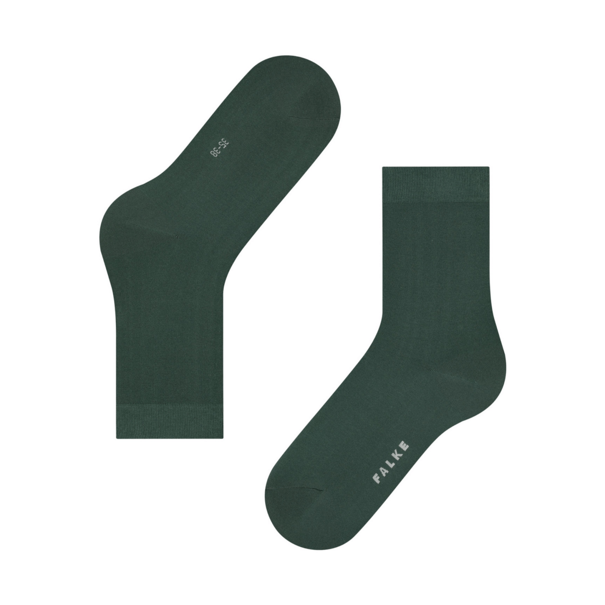 Falke Women's Cotton Touch Hunter Green Socks - 11017229 - Tip Top Shoes of New York