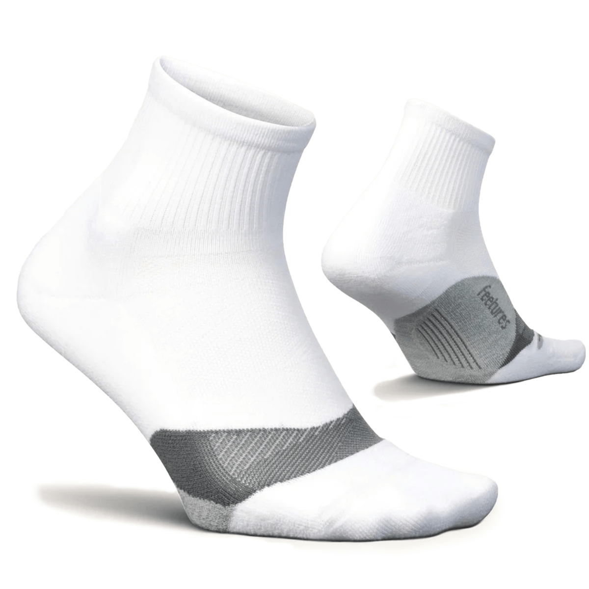 Feetures Women's Elite 1/4 Light Cushion White - 5025398 - Tip Top Shoes of New York