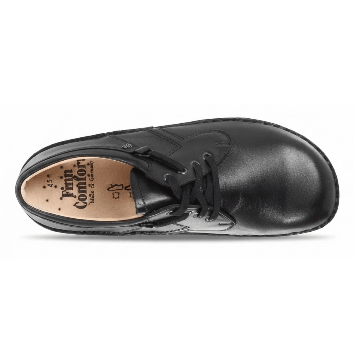Finn Comfort Men's Vaasa Black Nappa Leather - 11044010 - Tip Top Shoes of New York
