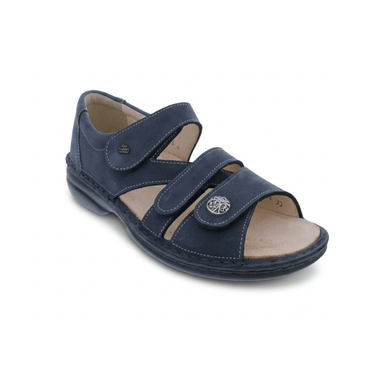 Finn Comfort Women's Biella Soft Marine Nomad Nubuck - 9029974 - Tip Top Shoes of New York