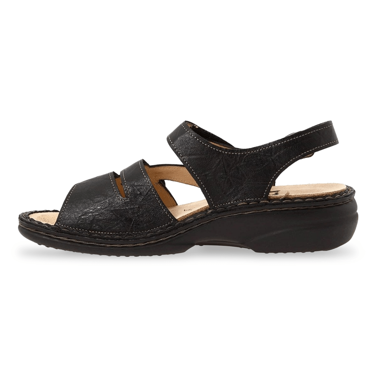 Finn Comfort Women's Gomera Black Leather - 406603802018 - Tip Top Shoes of New York