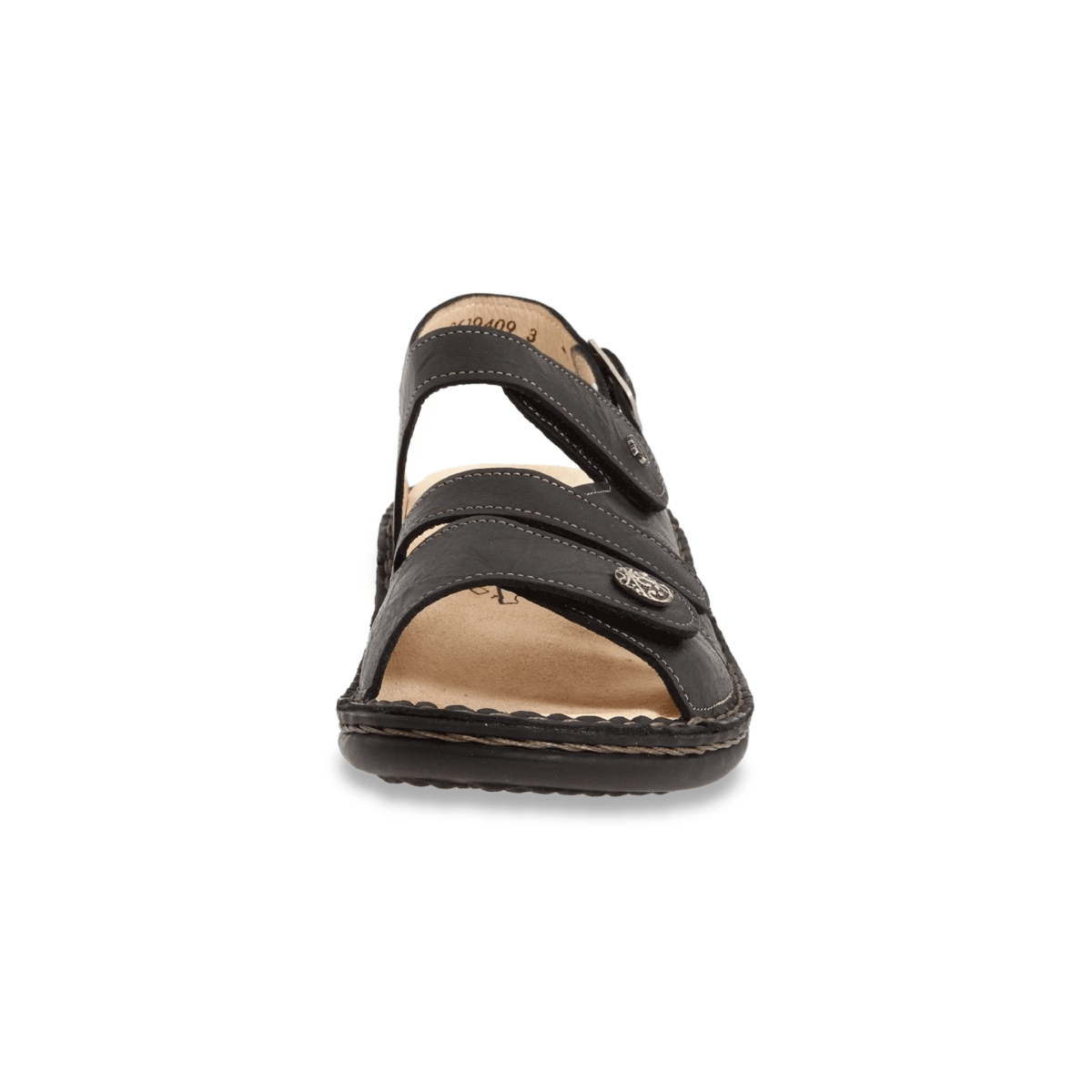 Finn Comfort Women's Gomera Black Leather - 406603802018 - Tip Top Shoes of New York