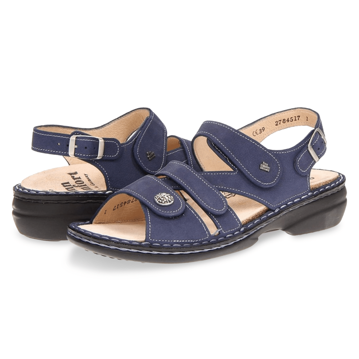 Finn Comfort Women's Gomera Blue Buc - 1013564 - Tip Top Shoes of New York