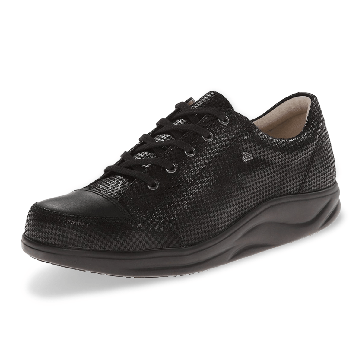 Finn Comfort Women's Ikebukuro Black Print Leather - 407910803019 - Tip Top Shoes of New York