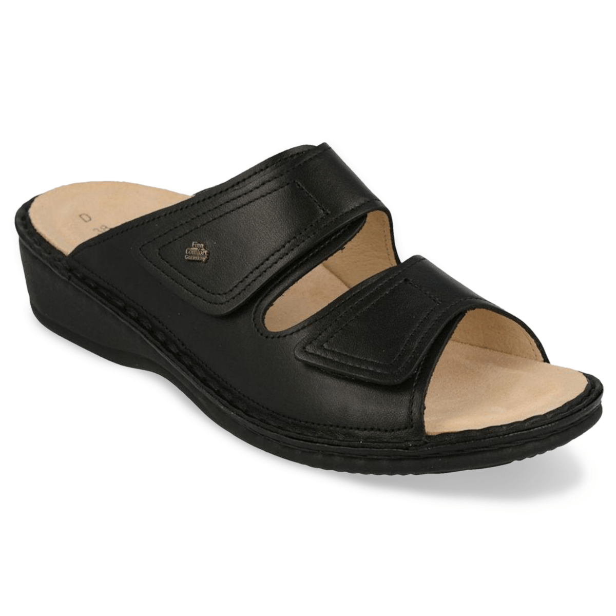 Finn Comfort Women's Jamaica Black Leather - 407715402011 - Tip Top Shoes of New York