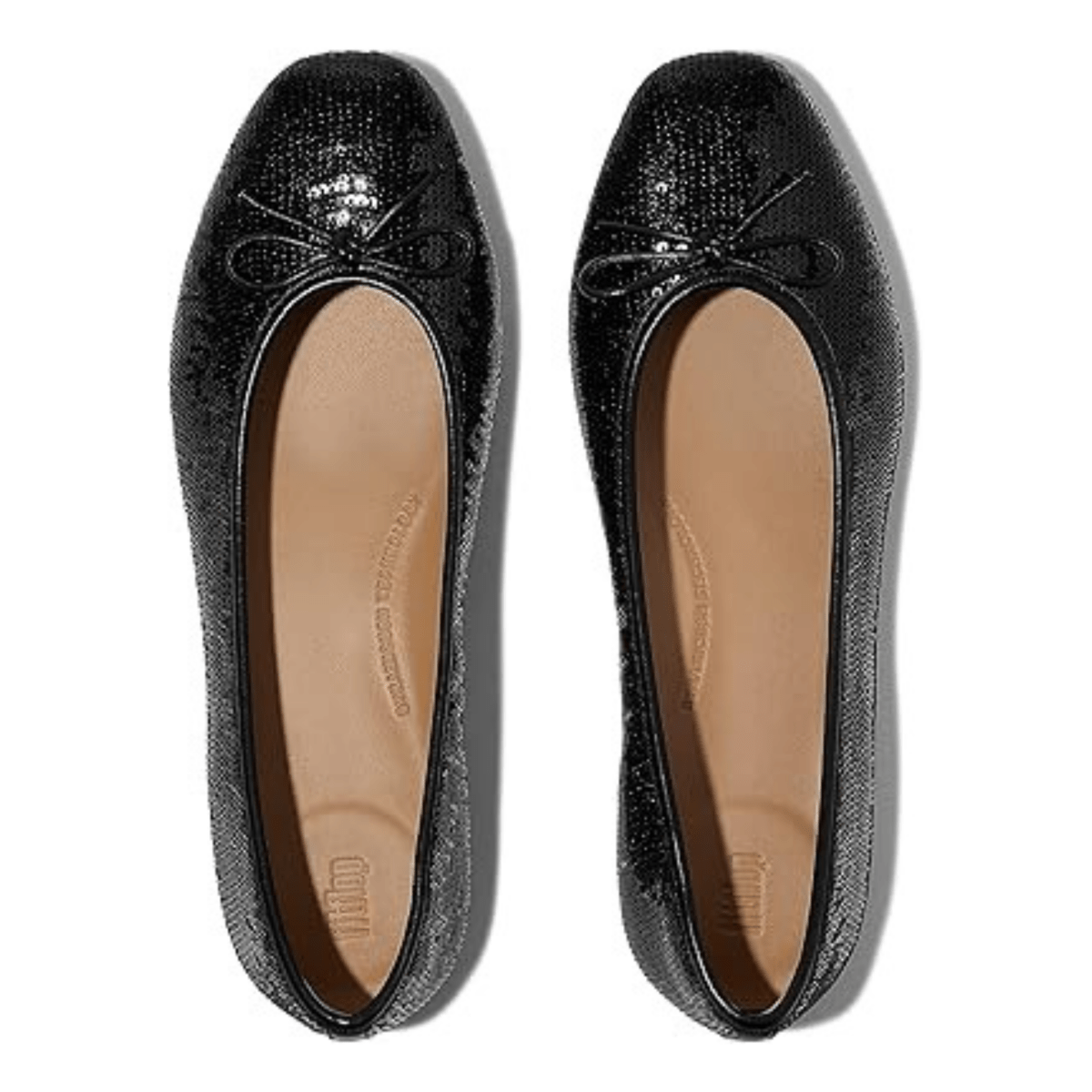 FitFlop Women's Delicato Bow Black Sequin - 1099559 - Tip Top Shoes of New York