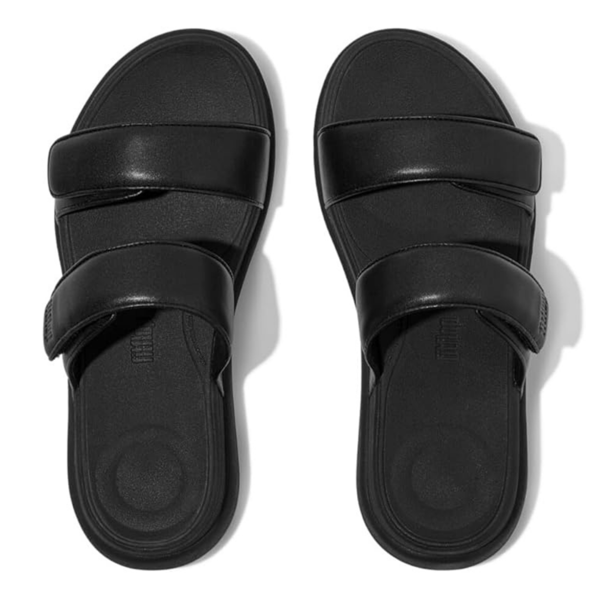 FitFlop Women's F - Mode GO Adjustable Two - Bar All Black - 1092681 - Tip Top Shoes of New York