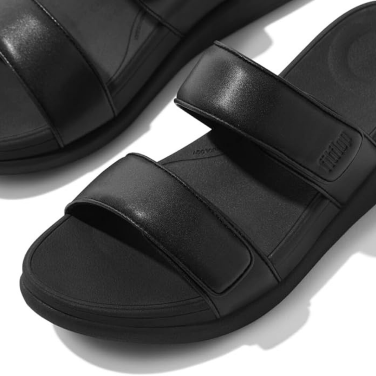 FitFlop Women's F - Mode GO Adjustable Two - Bar All Black - 1092681 - Tip Top Shoes of New York