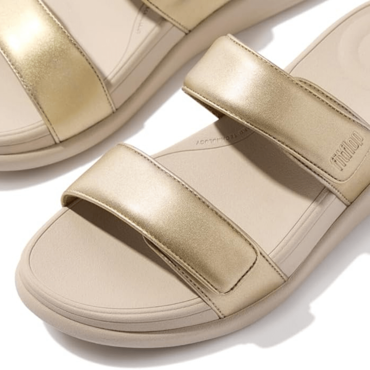 FitFlop Women's F - Mode GO Adjustable Two - Bar Platino - 1092698 - Tip Top Shoes of New York