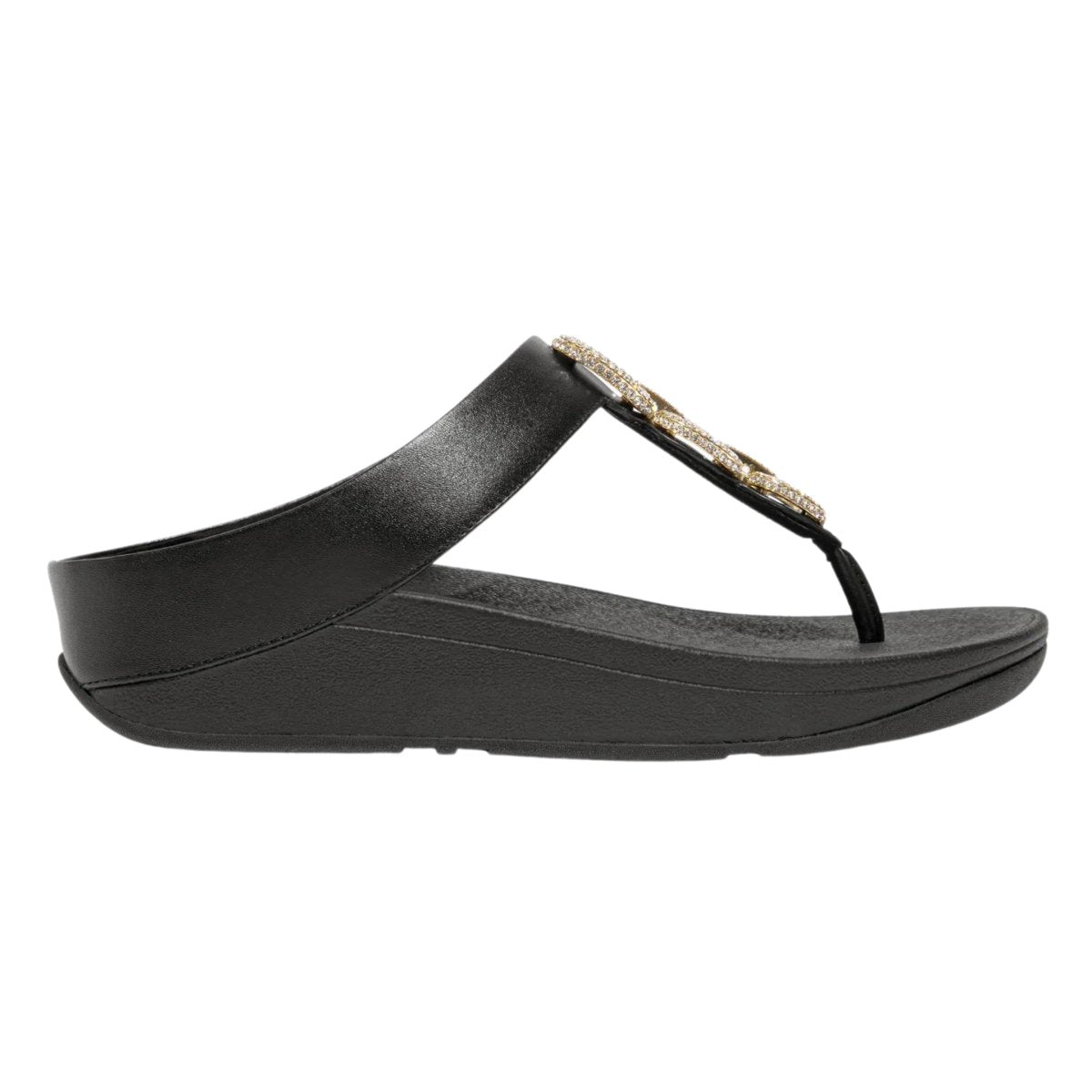 FitFlop Women's Fino Crystal Chain Black — Tip Top Shoes of New York