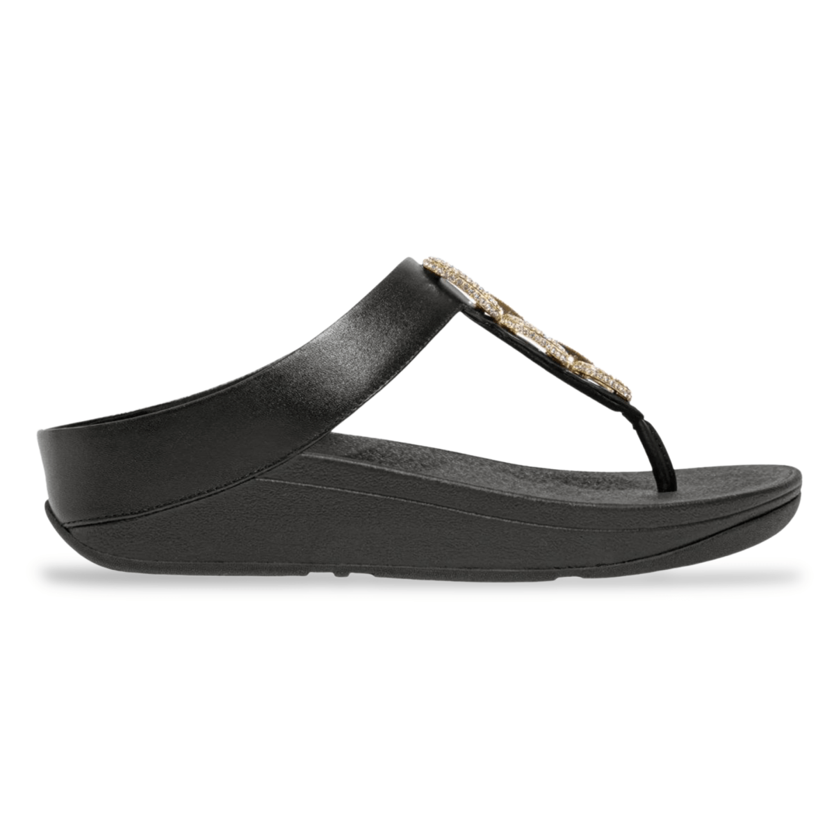 FitFlop Women's Fino Crystal Chain Black - 1087365 - Tip Top Shoes of New York