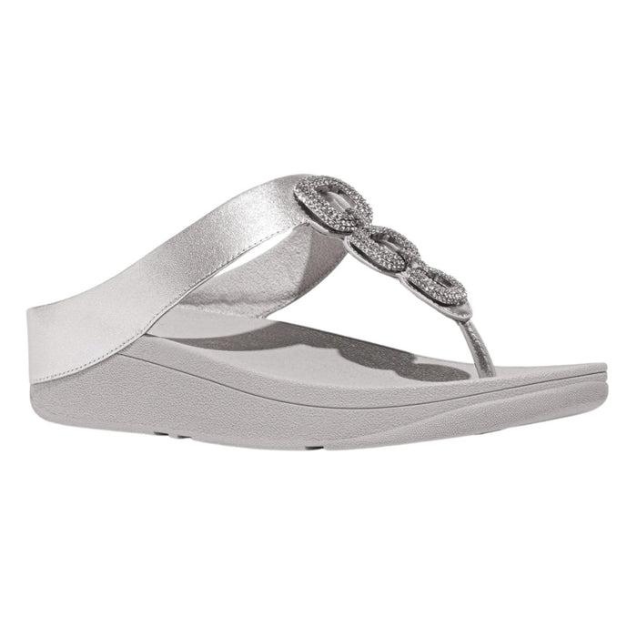 FitFlop Women's Fino Crystal Chain Silver - 1087373 - Tip Top Shoes of New York