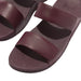 FitFlop Women's Lulu Adjustable Leather Slide Mauve Wine - 1087349 - Tip Top Shoes of New York