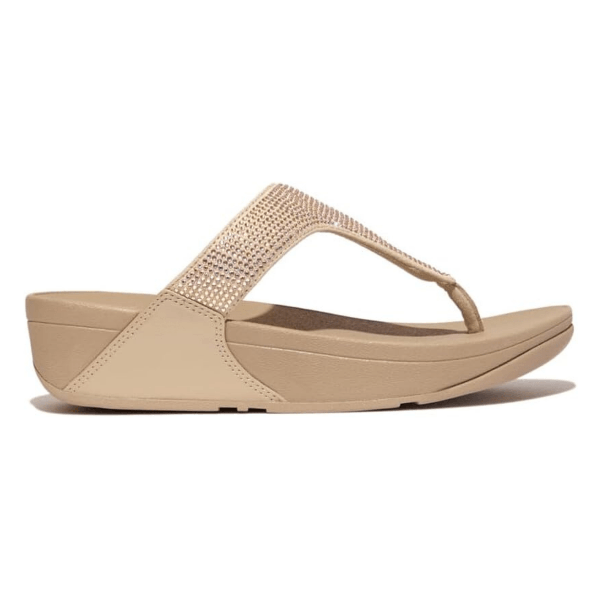 FitFlop Women's Lulu Crystal Toe - Post Latte Beige - 1092609 - Tip Top Shoes of New York