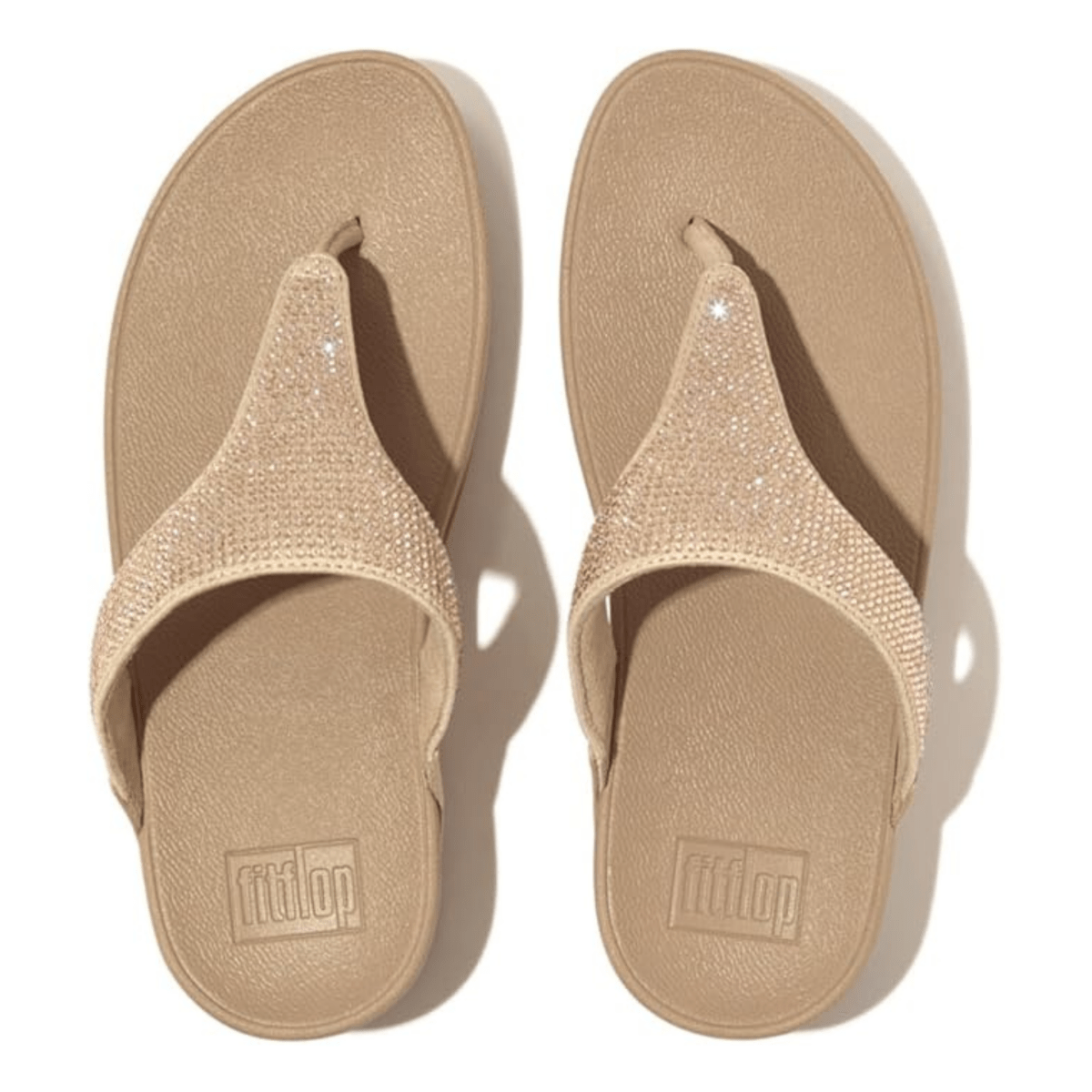FitFlop Women's Lulu Crystal Toe - Post Latte Beige - 1092609 - Tip Top Shoes of New York