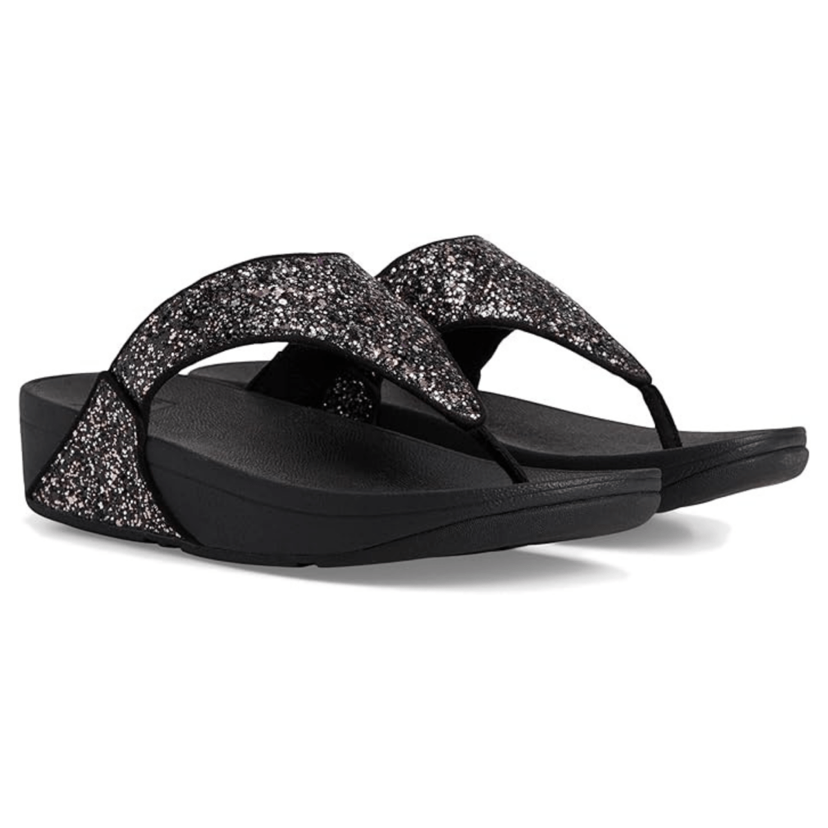 FitFlop Women's Lulu Glitter Toe - Post Black Multi - 1099594 - Tip Top Shoes of New York