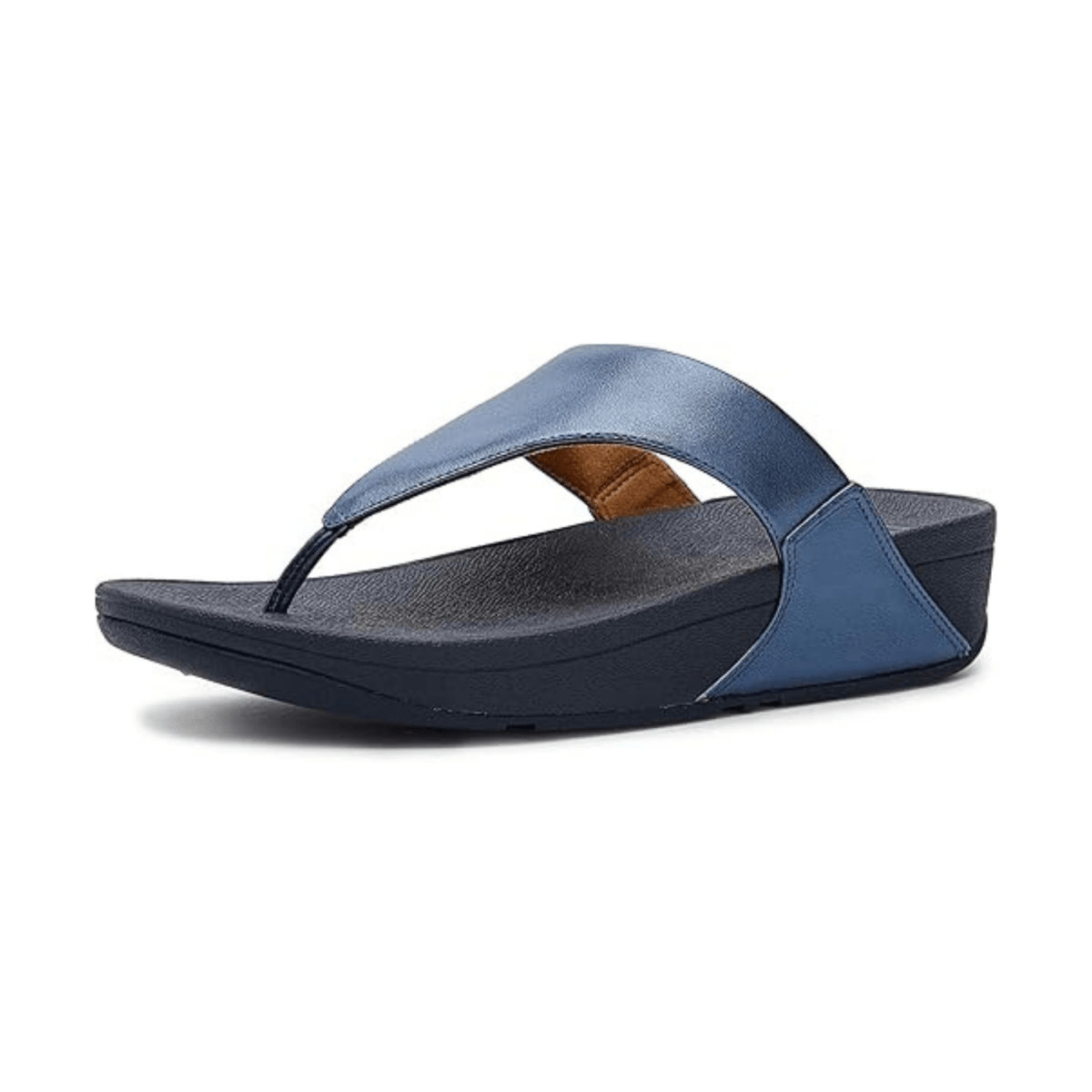 FitFlop Women's Lulu Toe - Post Cosmic Blue Metallic Leather - 9031893 - Tip Top Shoes of New York