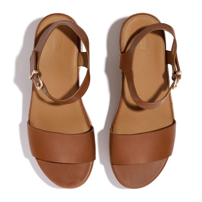 FitFlop Women's PlatFForms Ankle - Strap Deep Tan Leather - 1092714 - Tip Top Shoes of New York