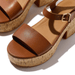 FitFlop Women's PlatFForms Ankle - Strap Deep Tan Leather - 1092714 - Tip Top Shoes of New York