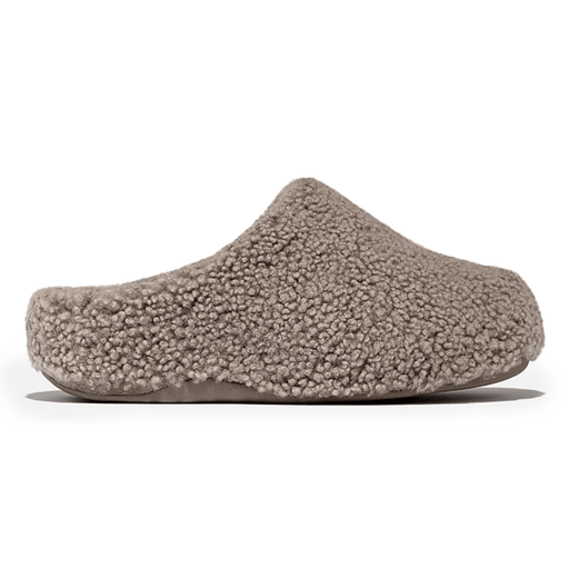 FitFlop Women's Shuv Curly-Shearling Clog Taupe — Tip Top Shoes of