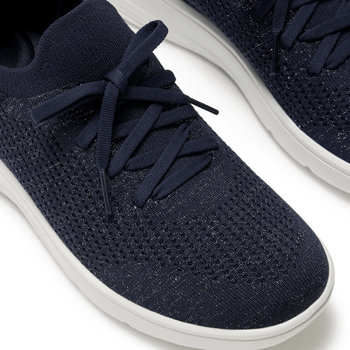 FitFlop Women's Super - Q Knit Metallic Midnight Navy - 9031964 - Tip Top Shoes of New York