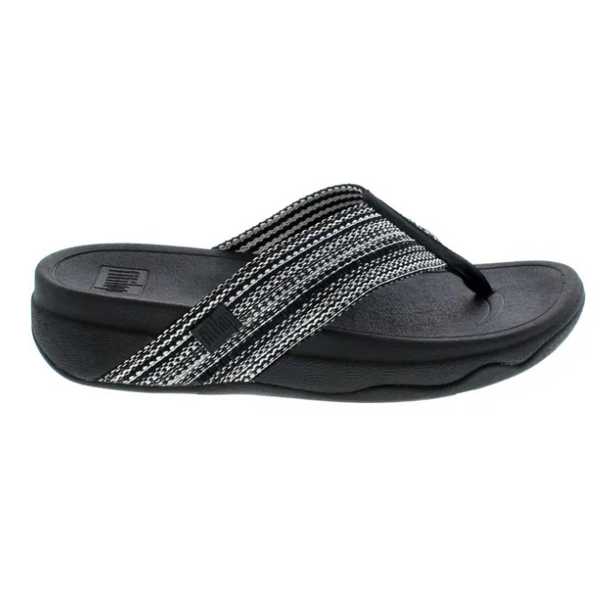 Fitflop Women's Surfa Black/White — Tip Top Shoes of New York