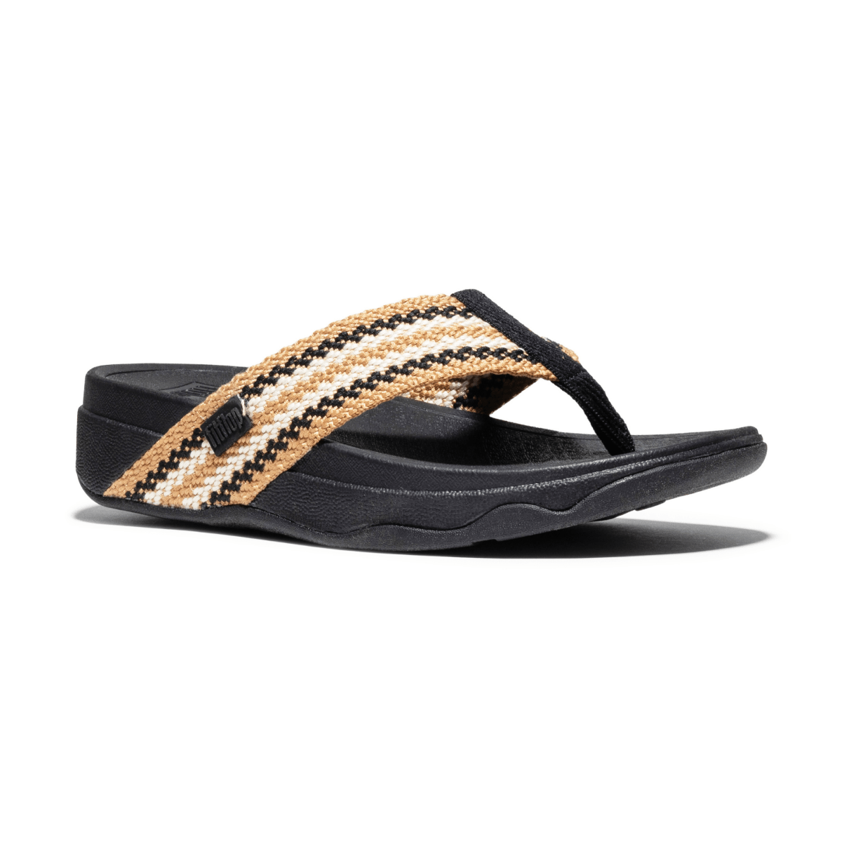FitFlop Women's Surfa Stripe - Webbing Black Mix - 9031905 - Tip Top Shoes of New York