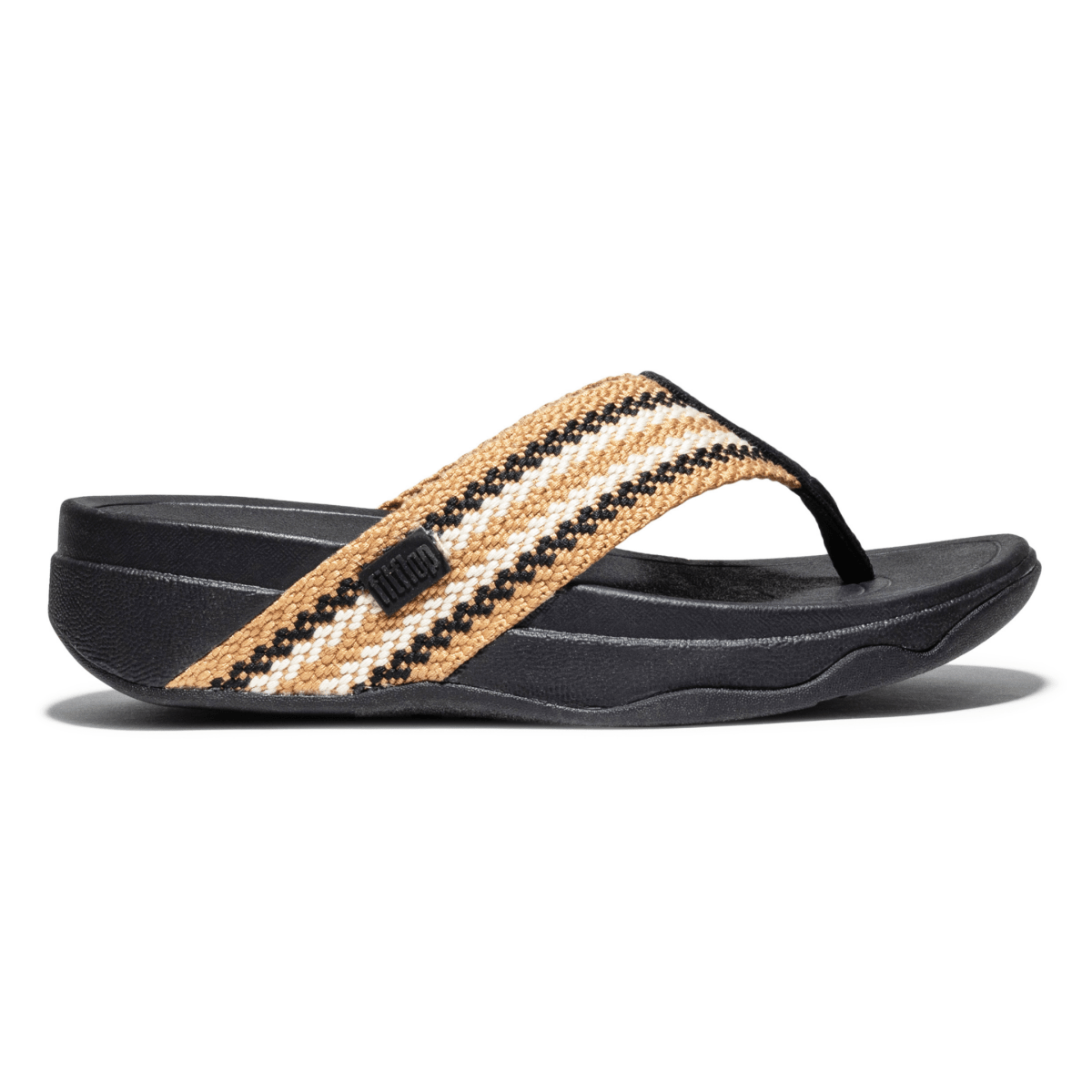 FitFlop Women's Surfa Stripe - Webbing Black Mix - 9031905 - Tip Top Shoes of New York