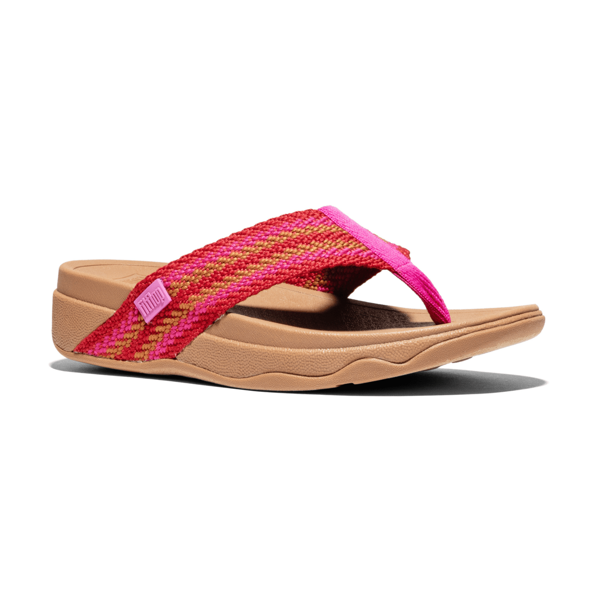 FitFlop Women's Surfa Stripe - Webbing Fuchia Rush Mix - 9031913 - Tip Top Shoes of New York