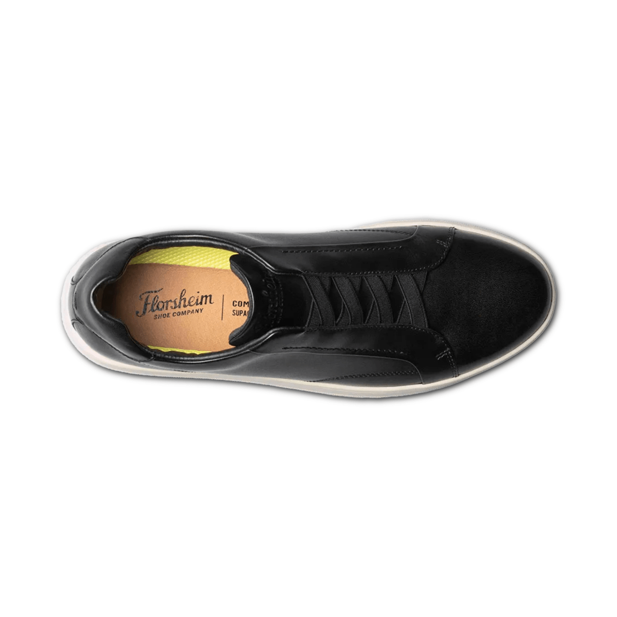 Florsheim Boys Monopoli Elastic Black/White - 1112000 - Tip Top Shoes of New York