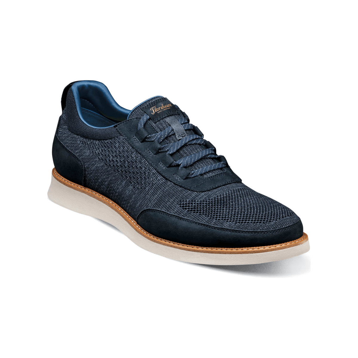 Florsheim Men's Launch Knit Elastic Navy - 9024109 - Tip Top Shoes of New York