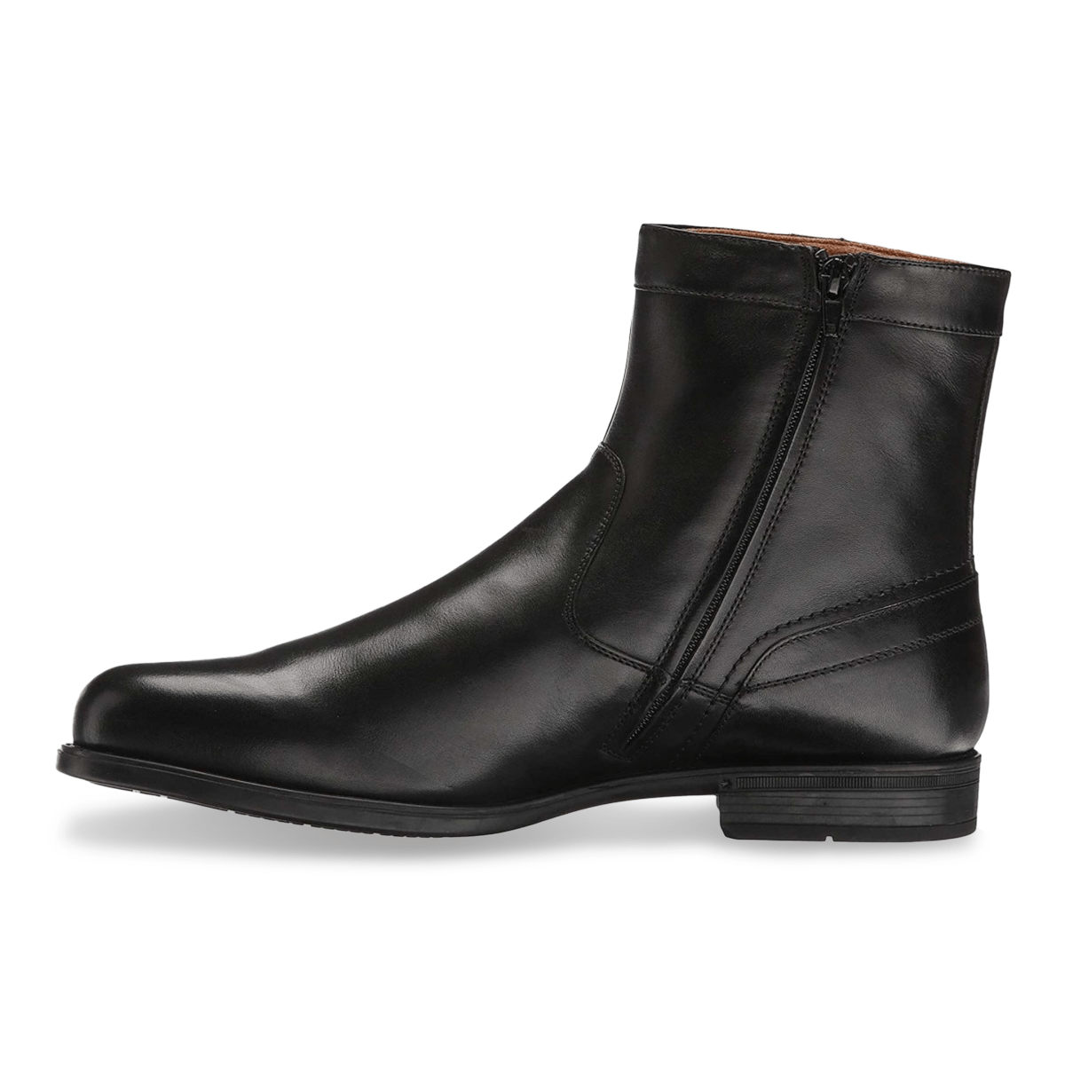 Florsheim Men's Midtown Plain Toe Zip Boot Black - 355803 - Tip Top Shoes of New York