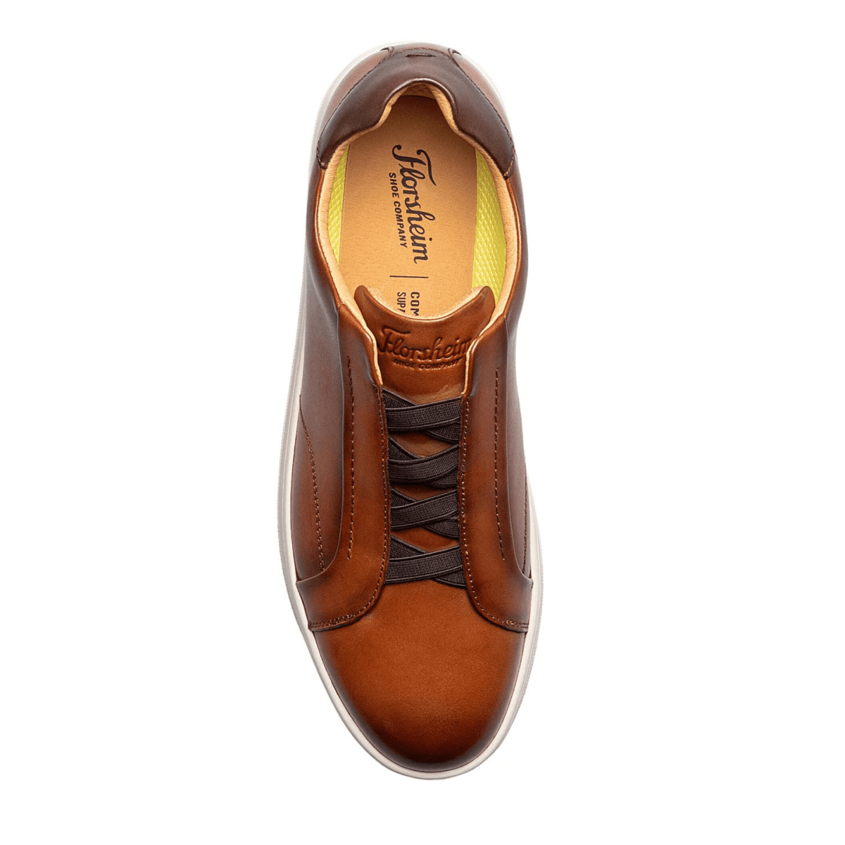 Florsheim Men's Monopoli Elastic Lace Cognac - 9024159 - Tip Top Shoes of New York