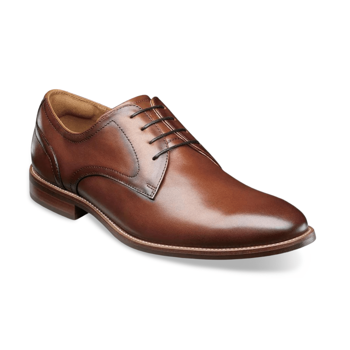 Florsheim Men's Rucci Plain Oxford Cognac Leather - 3017974 - Tip Top Shoes of New York