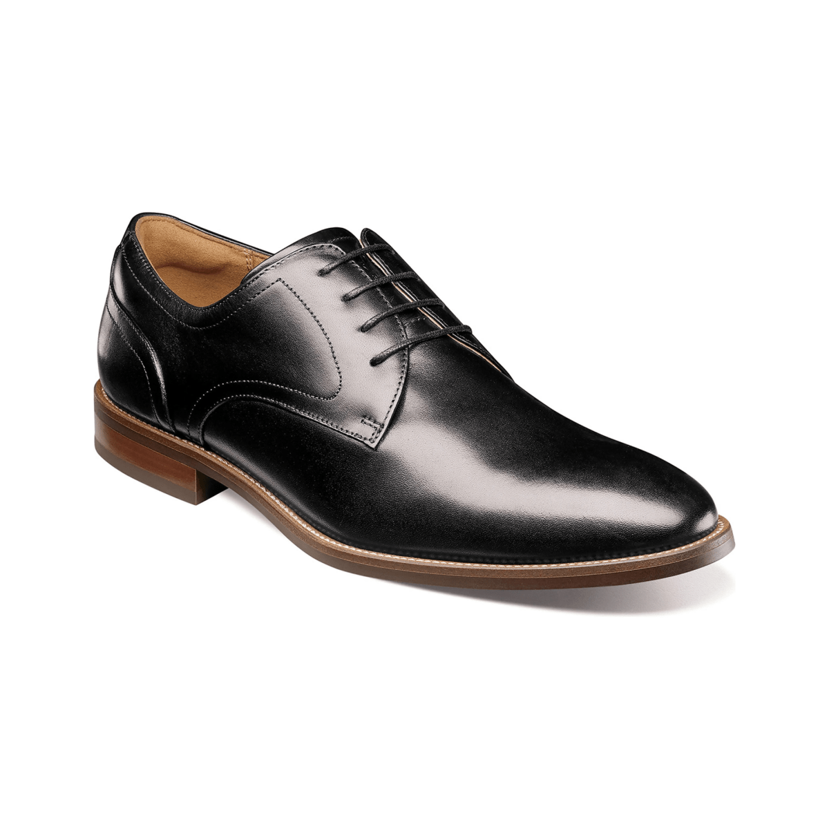 Florsheim Men's Rucci Plain Toe Oxford Black Leather - 9024019 - Tip Top Shoes of New York